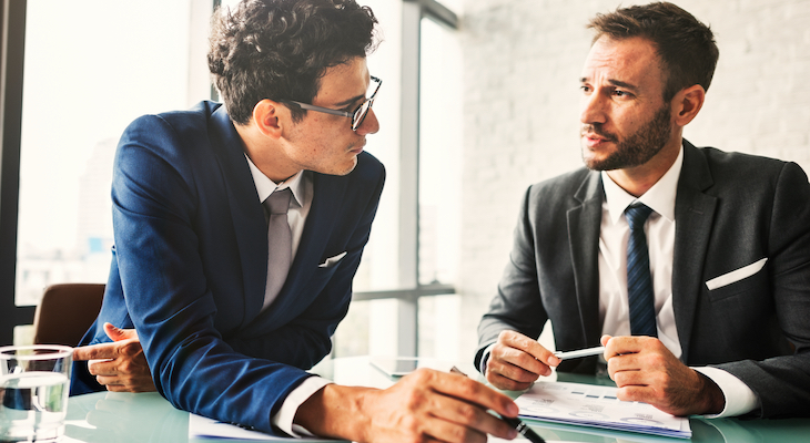 Business Colleagues Meeting Paperwork Concept